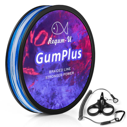 Regum-U Gumplus 8X Stealth Braided Fishing Line 150 Yards / 10 LB Abrasion Resistant Superline Zero Stretch & Smaller Diameter Confuse & Catch Big Fish Better in Saltwater & Freshwater (Navyblue)