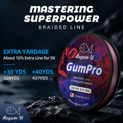 GUMPRO 9X Braided fishing line 5m-color