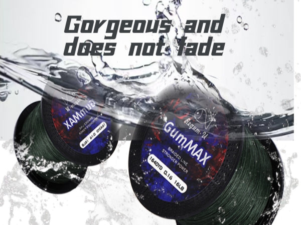 GumMAX 545yds 10-130LB 8X Braided Fishing Line Abrasion Resistant Superline Zero Stretch & Smaller Diameter Confuse & Never Fade in Saltwater and Freshwater