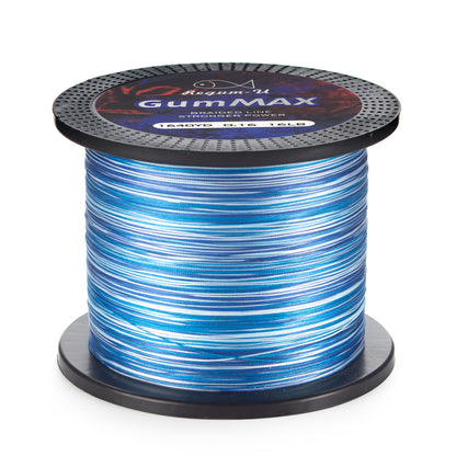 GumMAX 545yds 10-130LB 8X Braided Fishing Line Abrasion Resistant Superline Zero Stretch & Smaller Diameter Confuse & Never Fade in Saltwater and Freshwater