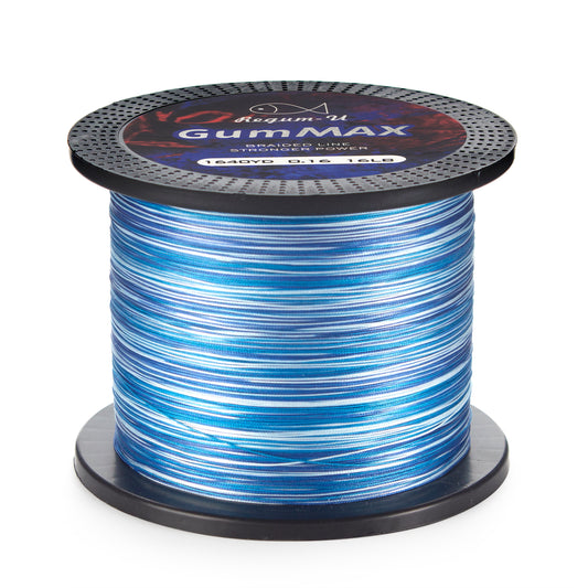 GumMAX 545yds 10-130LB 8X Braided Fishing Line Abrasion Resistant Superline Zero Stretch & Smaller Diameter Confuse & Never Fade in Saltwater and Freshwater