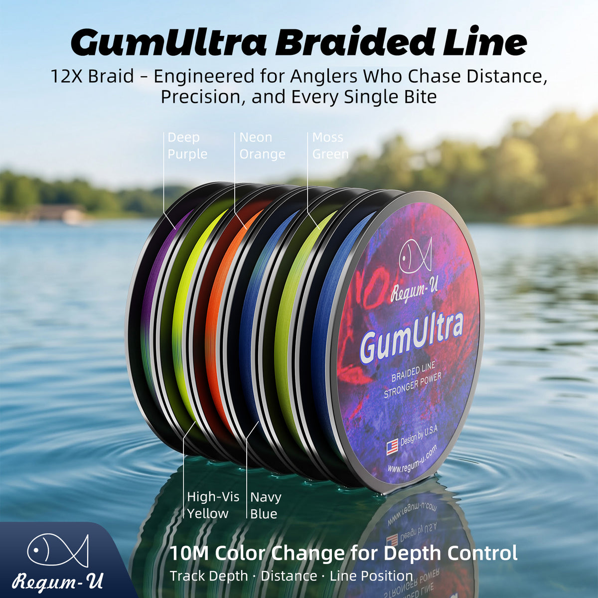 GUMULTRA Braided fishing line 10m-color