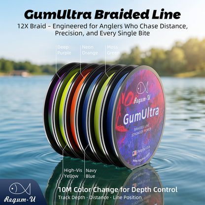 GUMULTRA Braided fishing line 10m-color