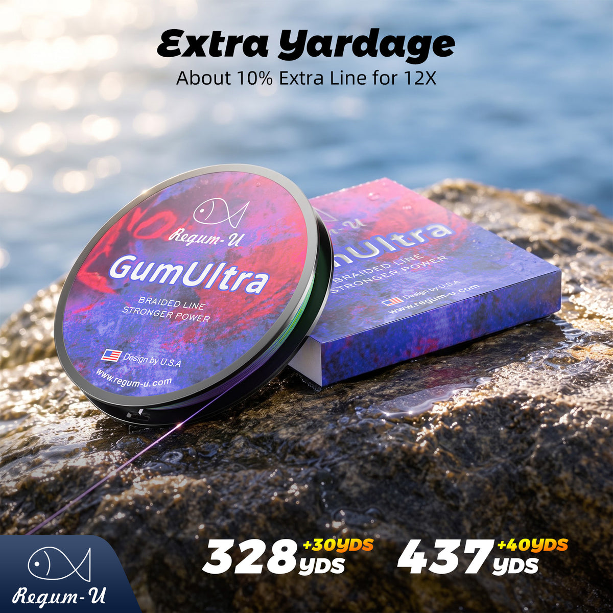GUMULTRA Braided fishing line 10m-color