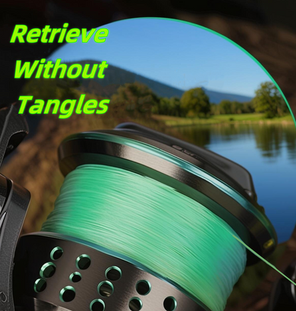 Regum-U Gumplus 8X Stealth Braided Fishing Line 150 Yards / 100 LB Abrasion Resistant Superline Zero Stretch & Smaller Diameter Confuse & Catch Big Fish Better in Saltwater & Freshwater (Fluorescent Green)