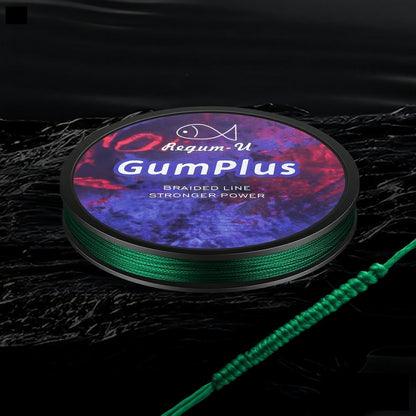 Regum-U Gumplus 8X Stealth Braided Fishing Line 150 Yards / 100 LB Abrasion Resistant Superline Zero Stretch & Smaller Diameter Confuse & Catch Big Fish Better in Saltwater & Freshwater(Blackish Green)