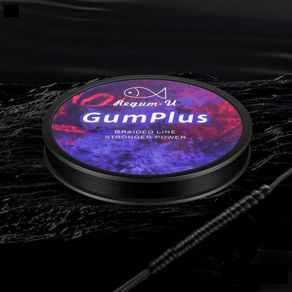 Regum-U Gumplus 8X Stealth Braided Fishing Line 150 Yards / 100 LB Abrasion Resistant Superline Zero Stretch & Smaller Diameter Confuse & Catch Big Fish Better in Saltwater & Freshwater (Black)